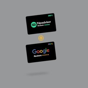 (Google + Tripadvisor) Review Cards (NFC & QR) Pack